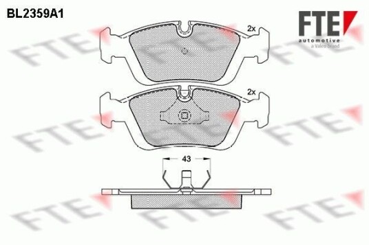 Bremseklosser FTE 9010709 Bremseklosser FTE 9010709