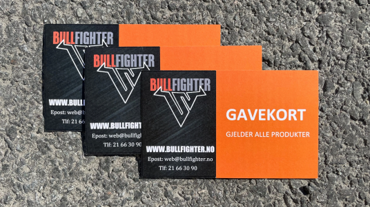 Bullfighter Gavekort kr 4000 Bullfighter Gavekort kr 4000