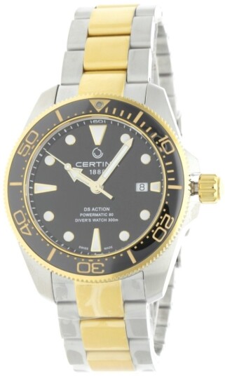 Certina Herreklokke C032.607.22.051.00 DS Action Sort/Gulltonet stål