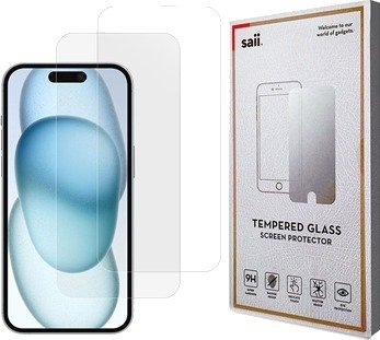 iPhone 16 Plus Saii 3D Premium Beskyttelsesglass - 2 Stk.