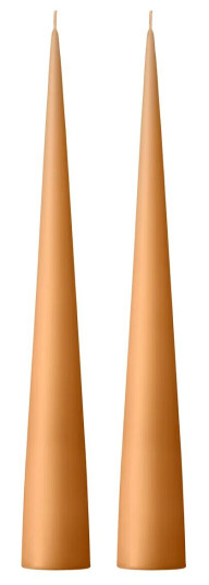 Ester & Erik kjeglelys 37 cm 2-stk. matt Mørk Melon sorbet 19