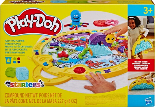 Play-Doh Fold and Go Startsett med Leketeppe Play-Doh Fold and Go Startsett med Leketeppe