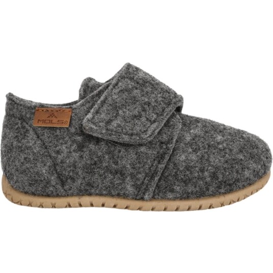 Mols Heiris Kids Felt Slipper Dark Grey Melange 23