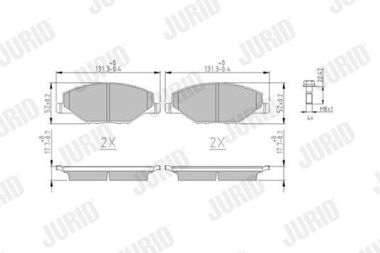 Bremseklosser JURID 573601J Bremseklosser JURID 573601J