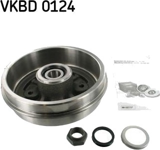 SKF VKBD 0124 Bremsetrommel