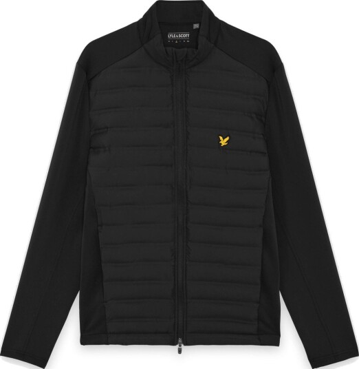 Lyle & Scott Hybrid Quilted Full Zip Golf Jacket Golfjakke herre Jet Black Small