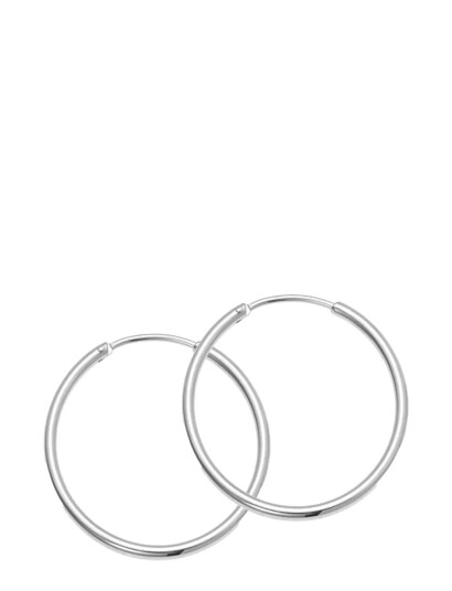 SISTIE Hoop Basic   Creoles Steel |Silver |One Size