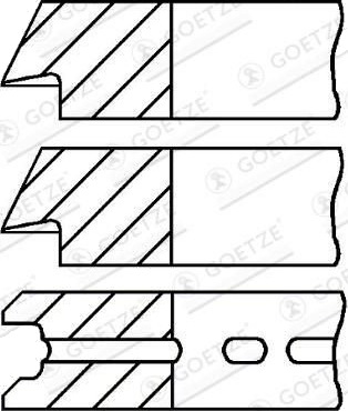 Stempelringsett GOETZE ENGINE 08-528600-00