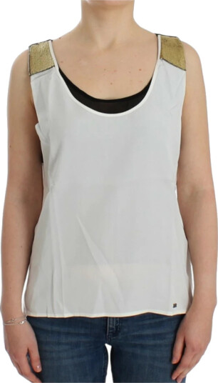 Costume National Dame Topper Hvit S, Costume National Dame Topper Hvit S,