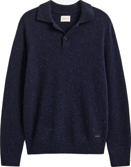 Gant Wool Blend Neps Polo EVENING BLUE XL