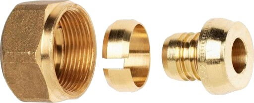 TA FPL PX koblingsett M28 x 22 mm x 3,0 mm messing
