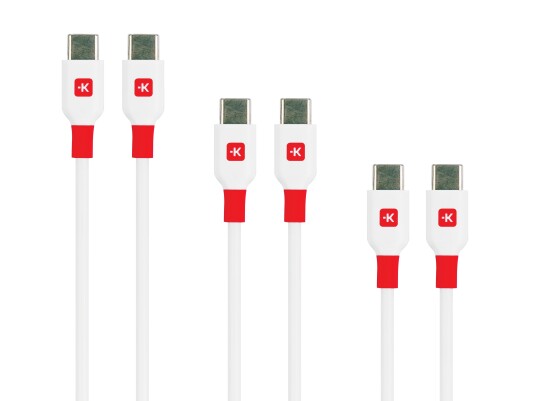 SKROSS USB-C Kabler 2m Multipakke Hvit og Rød