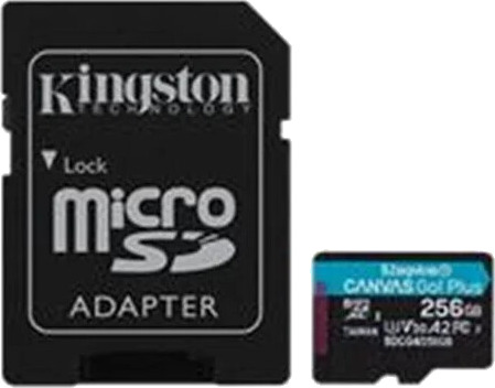 Kingston Canvas Go! Plus microSD/SD 200MB/s 256GB Kingston Canvas Go! Plus microSD/SD 200MB/s 256GB