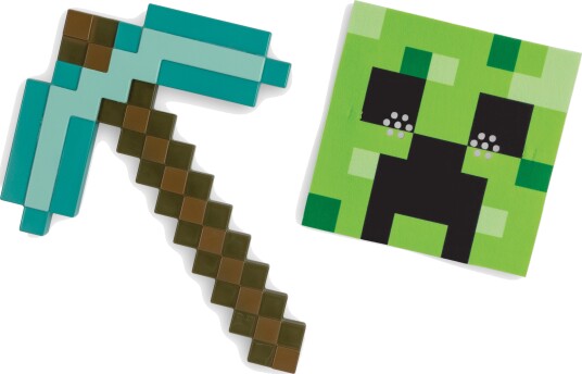 Minecraft Spade Og Maske Kostyme Til Barn 4+ År