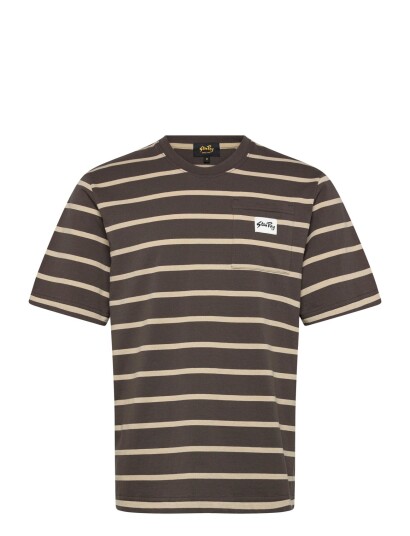 Stan Ray Stripe Tee   Raven/Eucalyptus   Brown   XL