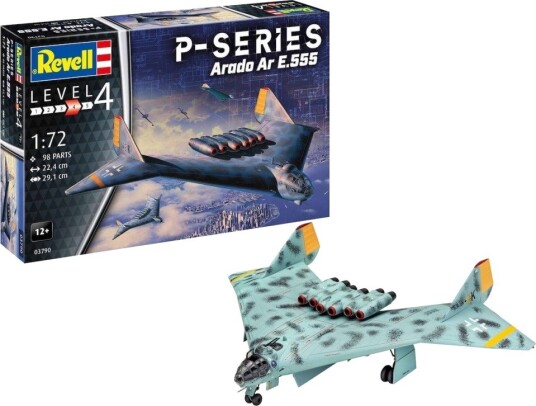 Revell P-Series Arado AR E.555 1:72 Modellfly Byggesett