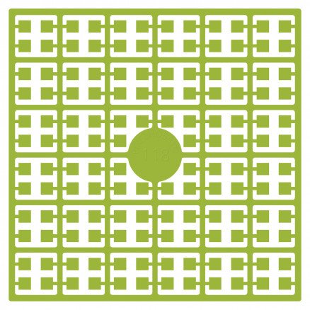 Pixelhobby Midi Perler 118 Limegrønn 2x2mm 140 Pixels