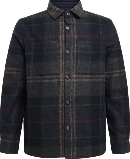 Barbour Barbour Woodlane Brushed Check Overshirt SHADOW CLASSIC TARTAN 3XL