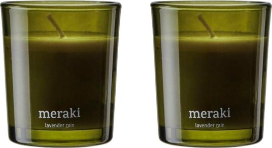 Meraki duftlys 12 timer 2 pk Lavender rain Meraki duftlys 12 timer 2 pk Lavender rain