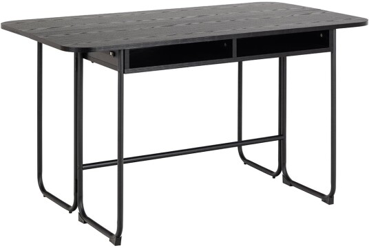Darlington spisebord 140x40 80cm uttrekkbar svart.