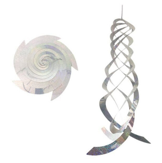 Reflekterende fugleskremsel spiral