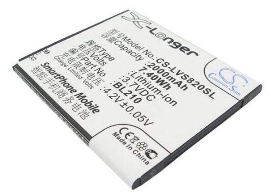 Lenovo S820e batteri (2000 mAh 3.7 V) Lenovo S820e batteri (2000 mAh 3.7 V)