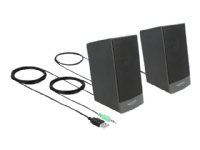 Delock - Høyttalere - for PC - 3 watt (Total) - svart