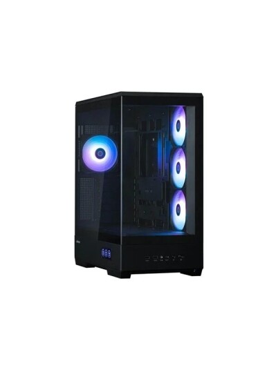 Zalman P50 DS Mid Tower ATX Kabinett med Herdet Glass og 4x ARGB-vifter Svart Zalman P50 DS Mid Tower ATX Kabinett med Herdet Glass og 4x ARGB-vifter Svart