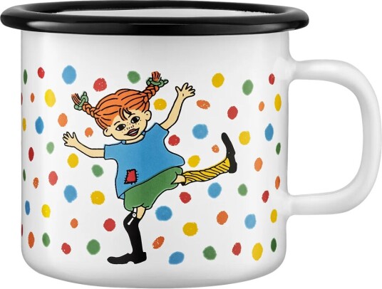 Muurla Pippi emaljekrus 2,5 dl Hoppsan