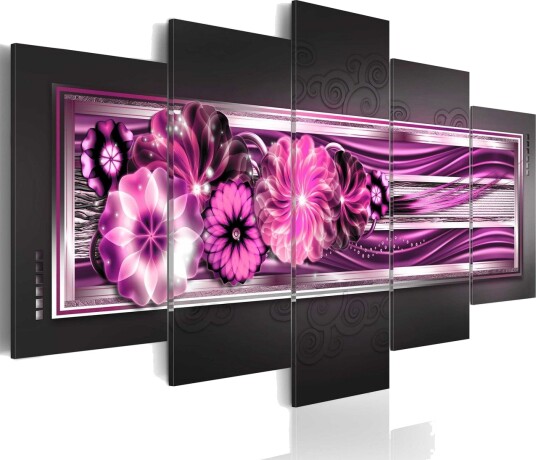Bilde In Pink Waves 200x100 Artgeist sp. z o. o.