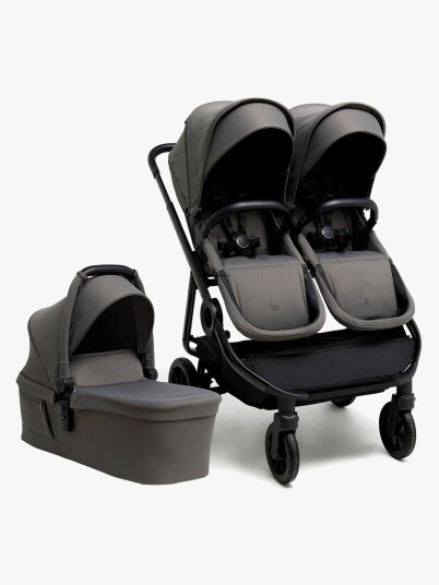 Beemoo Pro Twin 2 Søskenvogn Inkl. Liggedel Mocha Grey Beemoo Pro Twin 2 Søskenvogn Inkl. Liggedel Mocha Grey