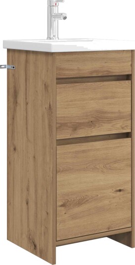 Badmøbel med vask Artisan eik 42 x 40 x 84,5 cm Konstruert tre Badmøbel med vask Artisan eik 42 x 40 x 84,5 cm Konstruert tre