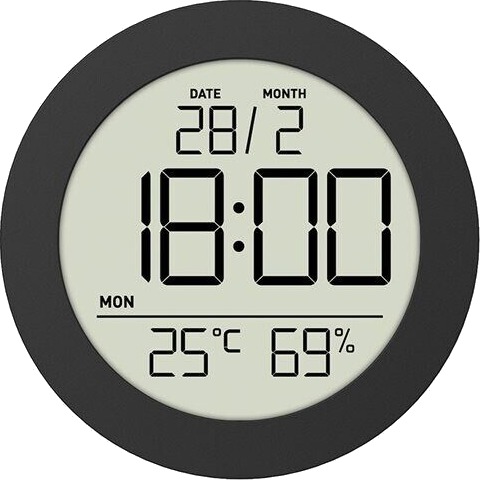 Kompakt termometer og hygrometer med nøyaktig måling datovisning