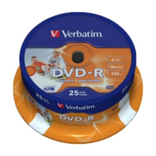 Verbatim DVD R 4,7GB 25PK Spindel print