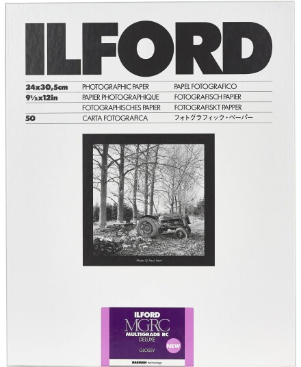 Ilford Multigrade RC Deluxe Fotopapir Glossy 24x30 cm 50 ark