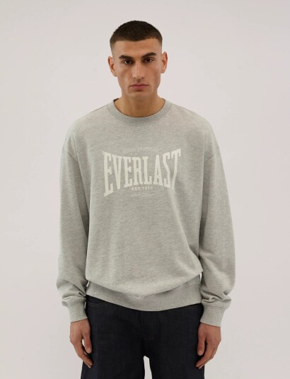 Everlast Everlast Logo Crew Sweat Grey XL Everlast Everlast Logo Crew Sweat Grey XL
