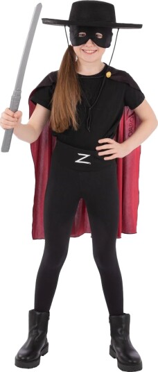 Zorro Childrens Kids Costume Accessory Set