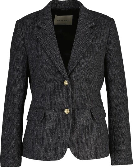 Gant Slim Herringbone Blazer Grey 34
