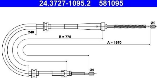 Bremsewire ATE 24.3727 1095.2 Bremsewire ATE 24.3727 1095.2