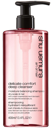 Shu Uemura Deep Cleanser Delicate Comfort Sjampo 400 ml for sensitiv hodebunn og mer glans Shu Uemura Deep Cleanser Delicate Comfort Sjampo 400 ml for sensitiv hodebunn og mer glans
