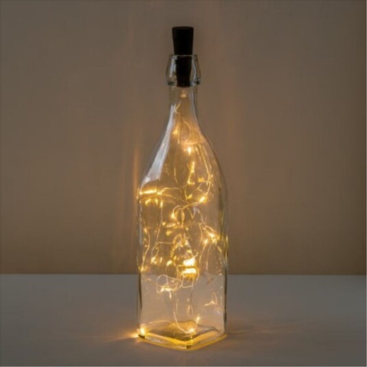 Northlight batteridrevet LED lyslenke for flaske 2m