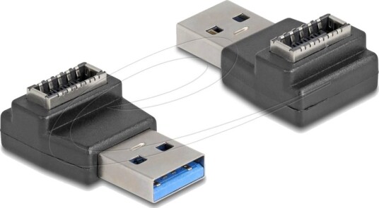 Delock Adapter Usb 10 Gbps Usb Type A Hann Til Type E Key A Hunn Svart