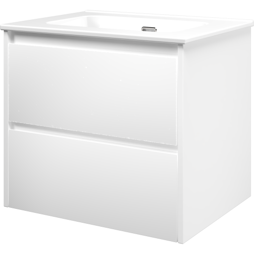 Sanibell Proline møbelpakke, uten armaturhull, 61x46 cm, matt hvit Sanibell Proline møbelpakke, uten armaturhull, 61x46 cm, matt hvit