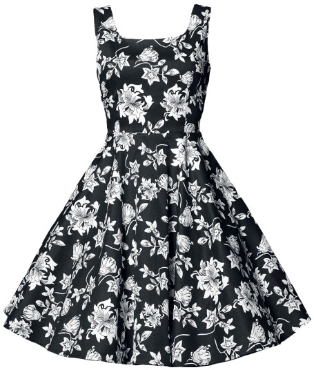 Belsira Rockabilly Middellang kjole Swing Blumenkleid S til 4XL Damer svart Belsira Rockabilly Middellang kjole Swing Blumenkleid S til 4XL Damer svart