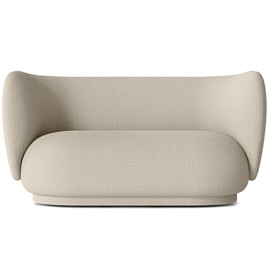 Ferm Living Rico Wool Boucle 2 Seter Sofa Naturlig