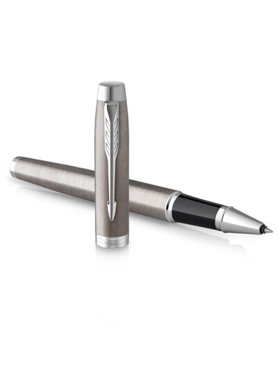 Parker IM Rollerball Pen | Stainless Steel with Chrome Trim | Fine Point with Black Ink Refill | Gift Box Parker IM Rollerball Pen | Stainless Steel with Chrome Trim | Fine Point with Black Ink Refill | Gift Box