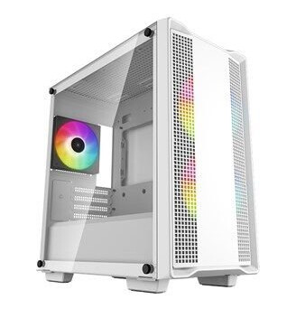 DeepCool CC360 WH ARGB Midi Tower Kabinett Hvit for ATX, Micro-ATX, Mini-ITX DeepCool CC360 WH ARGB Midi Tower Kabinett Hvit for ATX, Micro-ATX, Mini-ITX