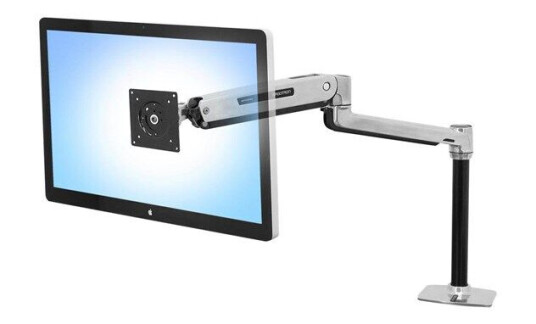 Ergotron LX Hev- og Senkbar Skjermfeste med Justerbar Arm - Aluminium
