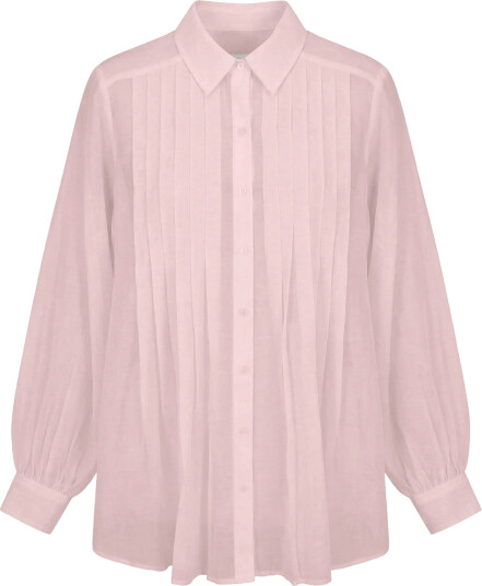 Vero Moda Vmmathilda Ls Oversize Pleat Shirt Exp Pink XL