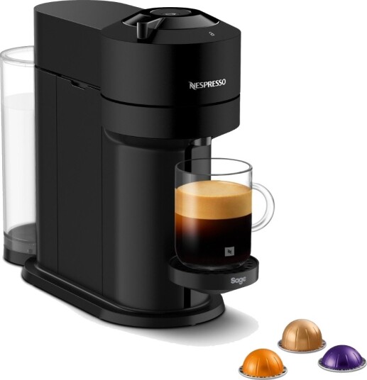 Nespresso Vertuo Next kapselmaskin by Sage matt svart Nespresso Vertuo Next kapselmaskin by Sage matt svart